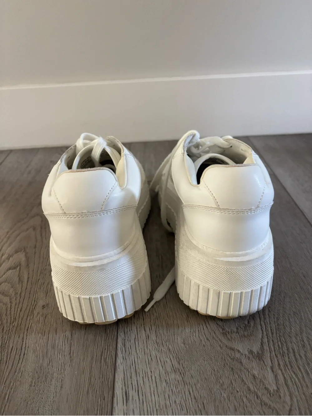 Madden Girl White Platform Sneakers